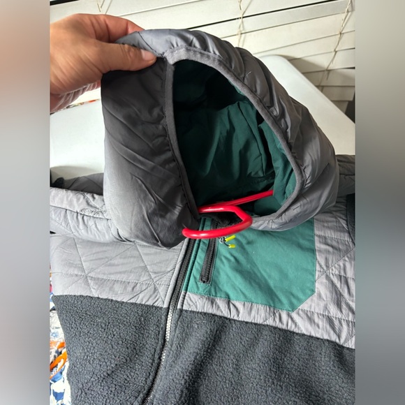 Grays Peak Outdoors Taupe Fleece Hooded Colorblock Jacket Men’s Size XL NEW - Picture 6 of 13